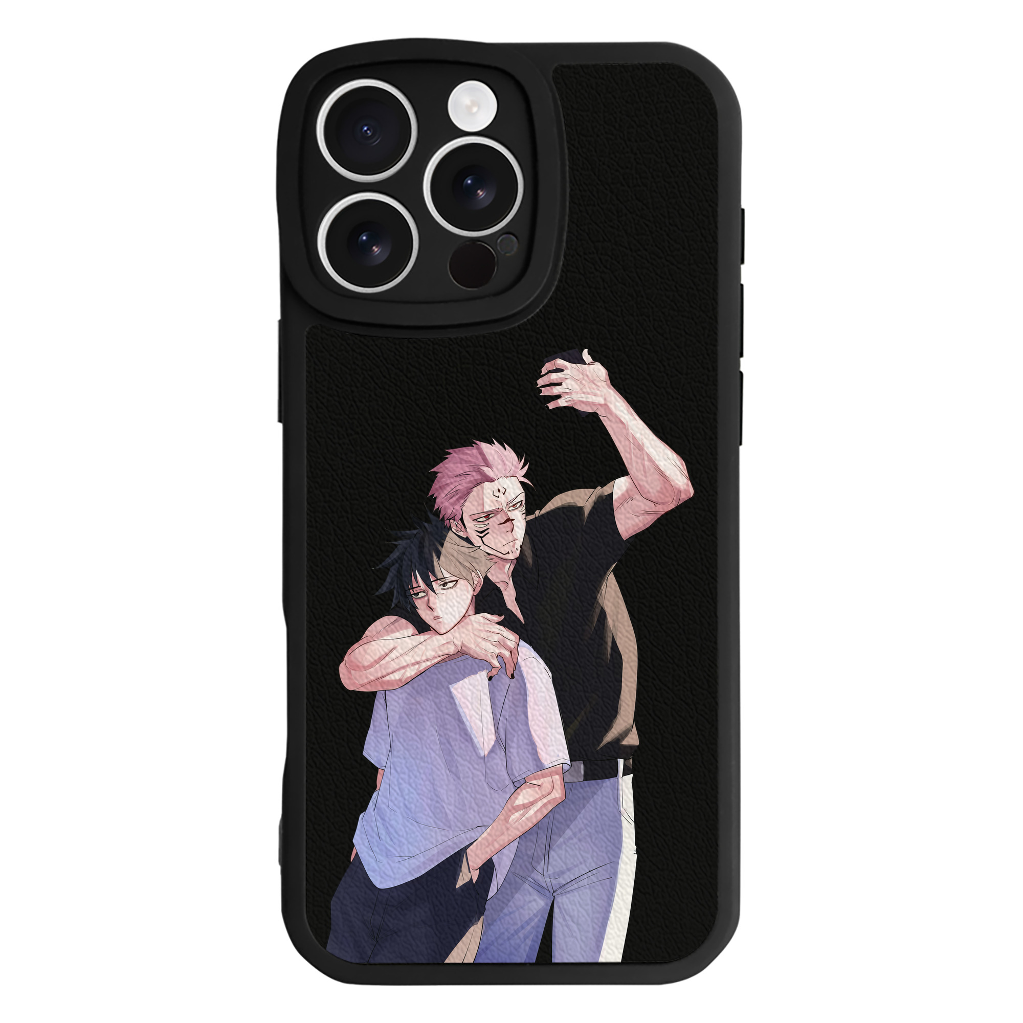 （画像用） 呪術廻戦 Jujutsu Kaisen 【iPhone 16シリーズ対応】シリコンスマホケース（レザー調） 材質：シリコン